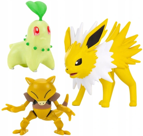 מארז 3 דמויות פעולה - ABRA + CHICORITA + JOLTEON מפוקימון  1