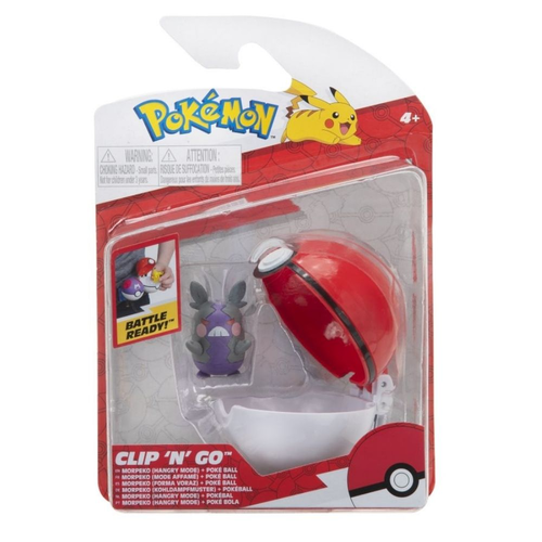 דמות פעולה של פוקימון עם כדור בליסטר - MORPEKO + POKE BALL 2