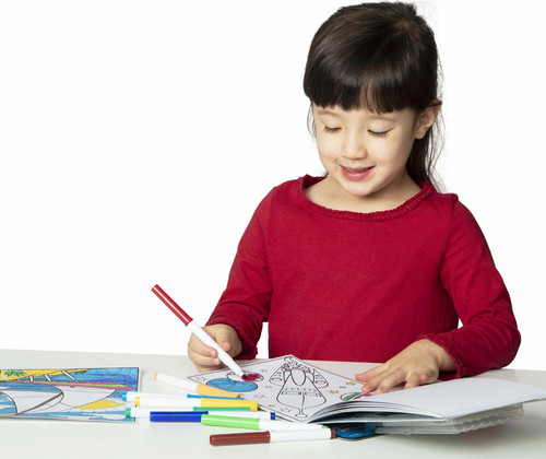 חוברת צביעה 15 דפים + 8 טושים - הרפתקאות 3