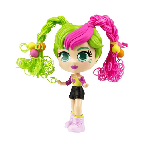 בובת מסיבת ריקודים מדליקה מסדרת Curli Girls עם שיער שכיף לעצב כולל אביזרים - קלי 1