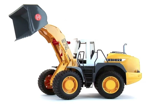 טרקטור שופל 574 Liebherr צהוב 2