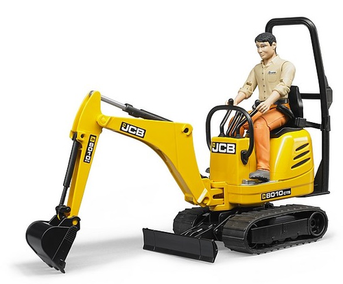 דחפור מיקרו JCB 8010 CTS + דמות מפעיל 1
