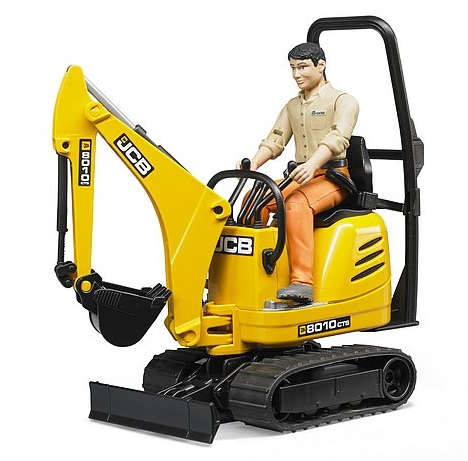 דחפור מיקרו JCB 8010 CTS + דמות מפעיל 3