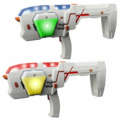 ערכת קרב לייזר טאג LASER X לשני שחקנים עם שני רובי לייזר שמתקפלים למטרת פגיעה 2