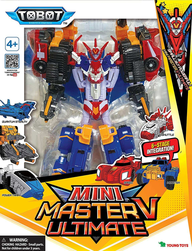 טובוט MINI MASTERT ULTIMATE מיני מאסטר אולטימט - רובוט TOBOT לוחם שמשתנה ל-6 כלי רכב קטנים! 4