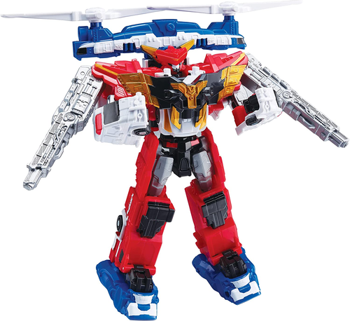 טובוט MINI GIANT JUSTICE מיני ג'איינט ג'סטיס - רובוט לוחם TOBOT שמשנה צורה ל-4 כלי רכב חירום! 2