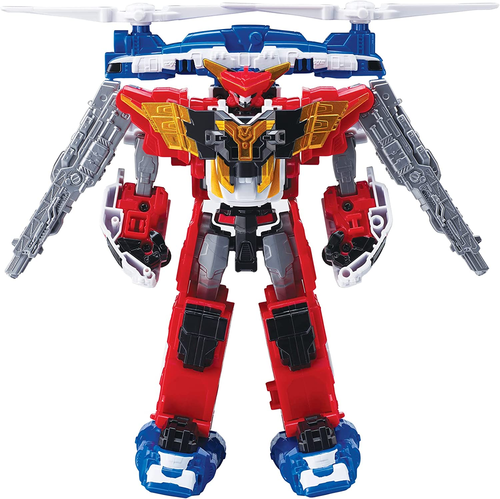 טובוט MINI GIANT JUSTICE מיני ג'איינט ג'סטיס - רובוט לוחם TOBOT שמשנה צורה ל-4 כלי רכב חירום! 3