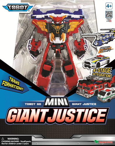 טובוט MINI GIANT JUSTICE מיני ג'איינט ג'סטיס - רובוט לוחם TOBOT שמשנה צורה ל-4 כלי רכב חירום! 5