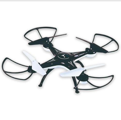 רחפן נטען DRONE FIVE עם מצלמת WIFI, שלט רחוק ואורות LED צבעוניים - שחור 1
