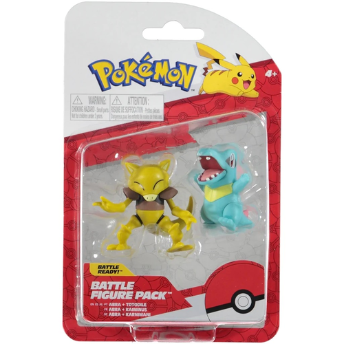 זוג דמויות פעולה של פוקימון - TOTODILE + ABRA 2