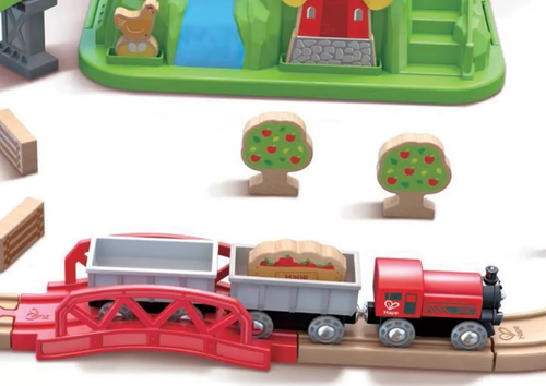 סט רכבת מתקדם הפרברים עם מגוון אביזרים 41 חלקים בקופסת אחסון 3
