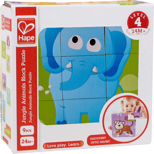פאזל תלת מימדי מעץ - 6 חיות הג'ונגל 2