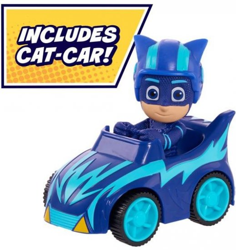מוביל רכבים של כוח פיג'יי עם רמפה נפתחת, כולל מיני רכב של ילד חתול 3
