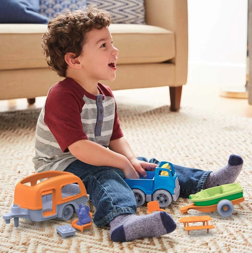 צעצוע עשוי 100% פלסטיק ממוחזר 10 חלקים - סט קראוון 3 ב 1 3
