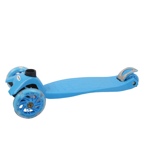 קורקינט ילדים 3 גלגלים עם אורות, דגם MAXI - כחול 2