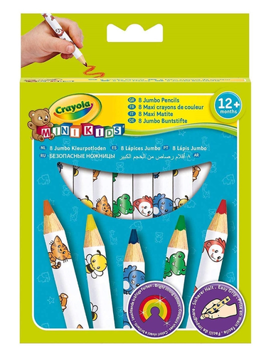 סט 8 צבעי עיפרון צבעוניים עבים במיוחד 6