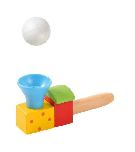 משרוקית עץ עם כדור פלסטיק (מגוון צבעים) 3