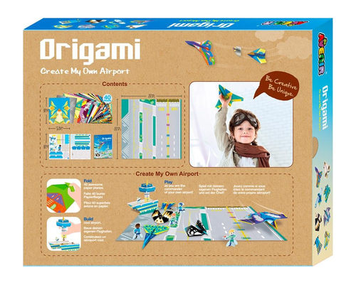 ערכת יצירה לילדים של קיפולי נייר בצורת שדה תעופה 4