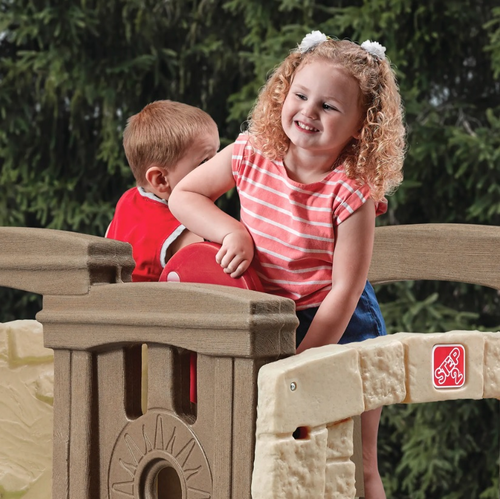 מתקן פעילות לחצר Woodland Climber עם מגלשה 8158 4