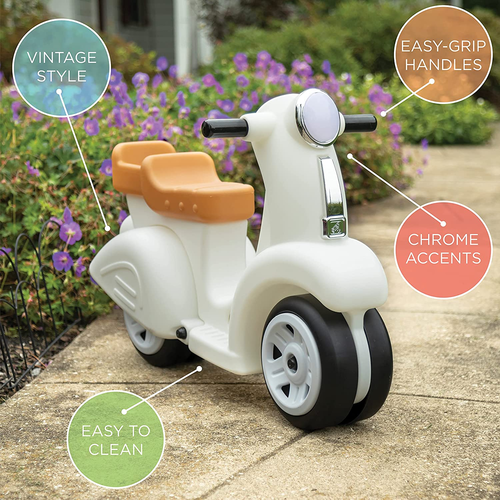 בימבה/קטנוע רכיבה בעיצוב Vespa וינטג' 4207 9