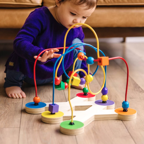 מבוך חרוזים גדול 3 מסלולים ו 18 חרוזים 6