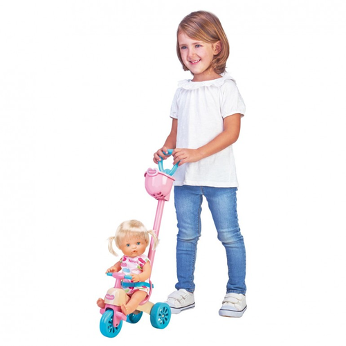 ערכת בובת תינוקת עם תלת אופן ובקבוק שתיה 3
