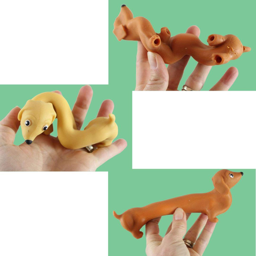 בובת כלב תחש נמתח (מגוון צבעים) 3