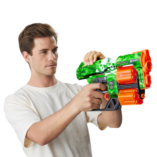 רובה ילדים אקס שוט SKINS כולל 12 חיצי ספוג למשחקי מלחמה עם חברים בחצר - SPECIAL OPS 4