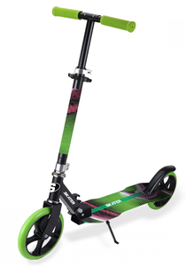 קורקינט BIG WHEEL עד 100 ק"ג, מתקפל, רגלית וגלגלי 200 מ”מ - ירוק