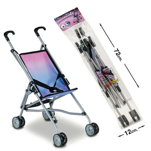 עגלת בובה עם קיפול מטריה ומנגנון בטיחות 2