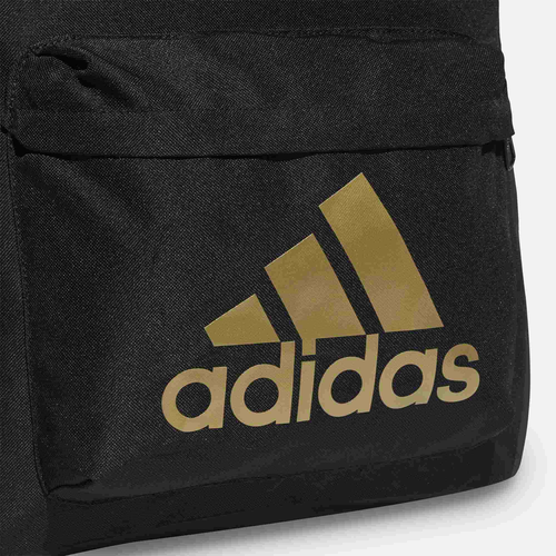 תיק גב Adidas דגם קלאסיק - שחור לוגו מוזהב 5