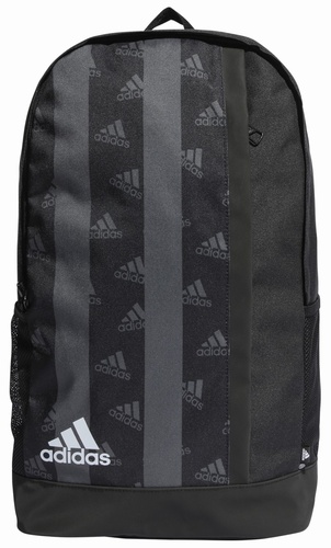 תיק גב Adidas דגם קלאסי, תחתית דמוי עור - שחור 1