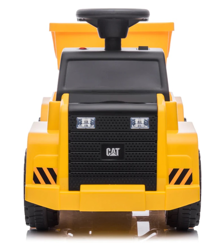 בימבה משאית עפר CAT ממונעת 6V לפעטות עם ארגז מתרומם ואפקטים קוליים בעברית 3