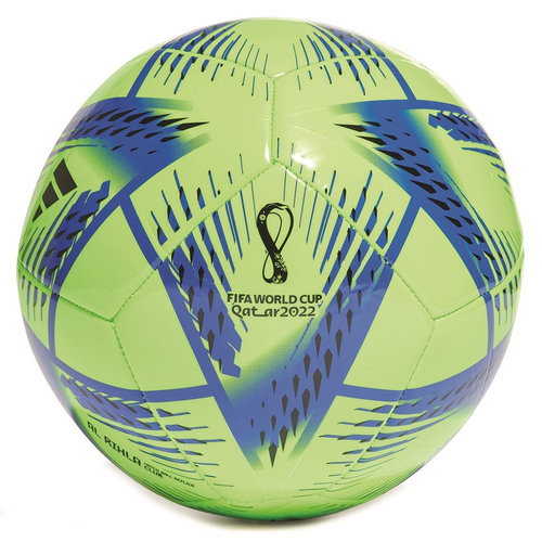 כדורגל ADIDAS World Cup 2022 לאימונים ומשחקים - ירוק פסים כחולים 1