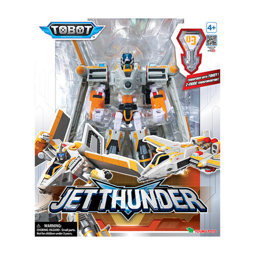 טובוט Jet Thunder ג'ט תנדר - רובוט גדול לוחם TOBOT שמשתנה לחללית קרב 4