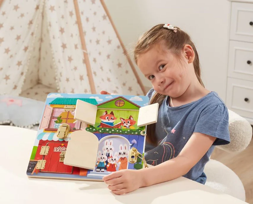 לוח מנעולים ובריח 4 דלתות מעץ מלא - חווה 4