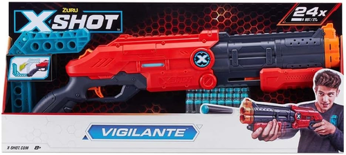 שוט גאן משחק לילדים VIGILANTE עד 27 מ' עם מתקן אחסון ו 24 חיצי ספוג 4