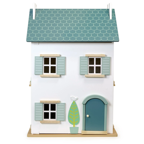 בית בובות נפתח מעץ לילדים Willow Dolls House עם 2 קומות ועליית גג 4