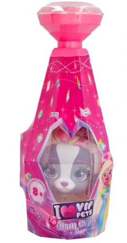 סדרת היהלום הנוצץ VIP Pets בובה בהפתעה בעלת שיער ארוך ונוצץ ומגוון אביזרים לעיצוב השיער  3
