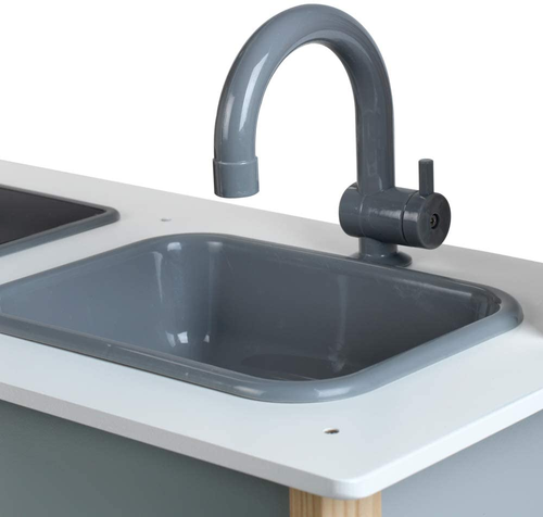 מטבח מעץ לילדים Miele עם מקרר, מתקן קרח, תנור, מיקרו ואורות וצלילים + 6 אביזרים 2