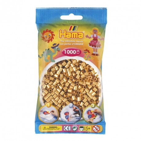 שקית 1000 חרוזי גיהוץ - זהב 1