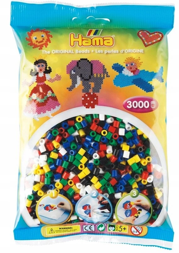 שקית 3000 חרוזי גיהוץ - צבעוני 1