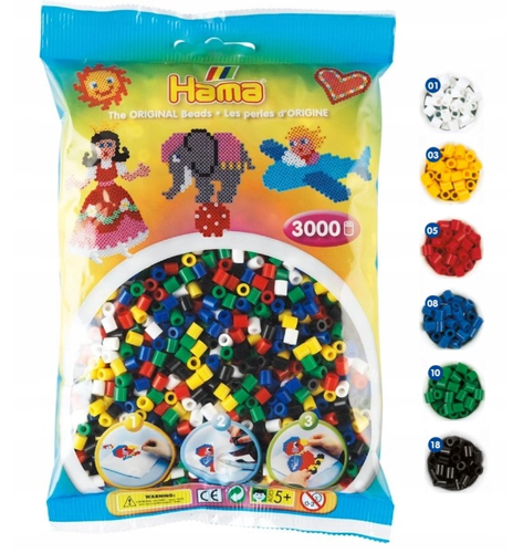 שקית 3000 חרוזי גיהוץ - צבעוני 2