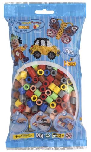 חרוזי גיהוץ גדולים שקית 500 חרוזים - צבעוני ופסטל 1