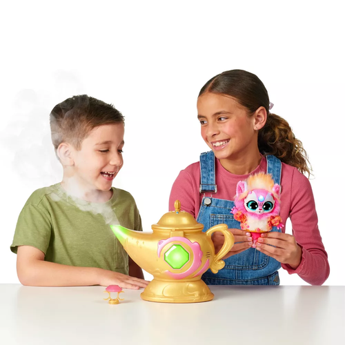 מנורת קסמים מג'יק מיקסיס עם אפקט הערפל, טבעת קסמים ובובה בהפתעה - ורוד 6