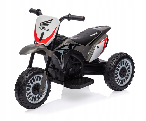 בימבה אופנוע ממונעת דמוי הונדה Honda CRF-450R 6V עם גלגלי עזר, מונע התהפכות ואפקטים קוליים - שחור 1