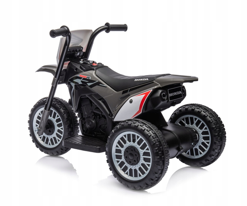 בימבה אופנוע ממונעת דמוי הונדה Honda CRF-450R 6V עם גלגלי עזר, מונע התהפכות ואפקטים קוליים - שחור 3