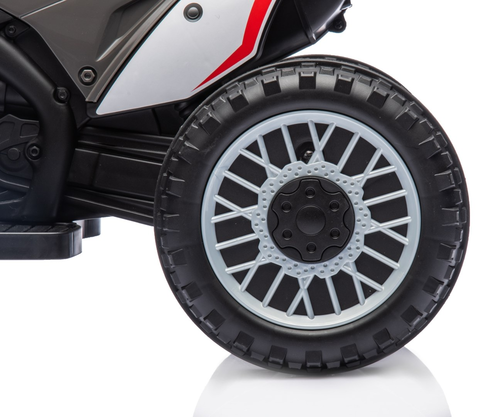 בימבה אופנוע ממונעת דמוי הונדה Honda CRF-450R 6V עם גלגלי עזר, מונע התהפכות ואפקטים קוליים - שחור 5