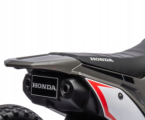 בימבה אופנוע ממונעת דמוי הונדה Honda CRF-450R 6V עם גלגלי עזר, מונע התהפכות ואפקטים קוליים - שחור 6