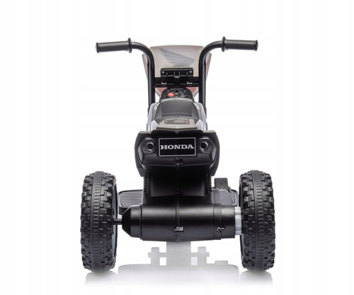 בימבה אופנוע ממונעת דמוי הונדה Honda CRF-450R 6V עם גלגלי עזר, מונע התהפכות ואפקטים קוליים - שחור 8